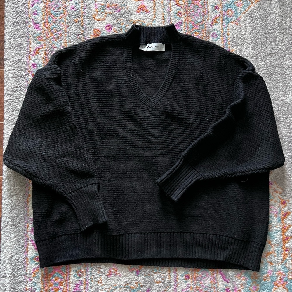 Zara Black knit sweater